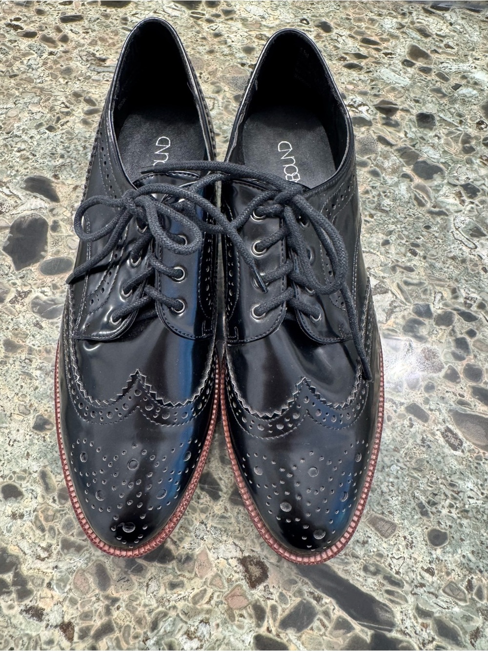 Black Wingtip Oxfords